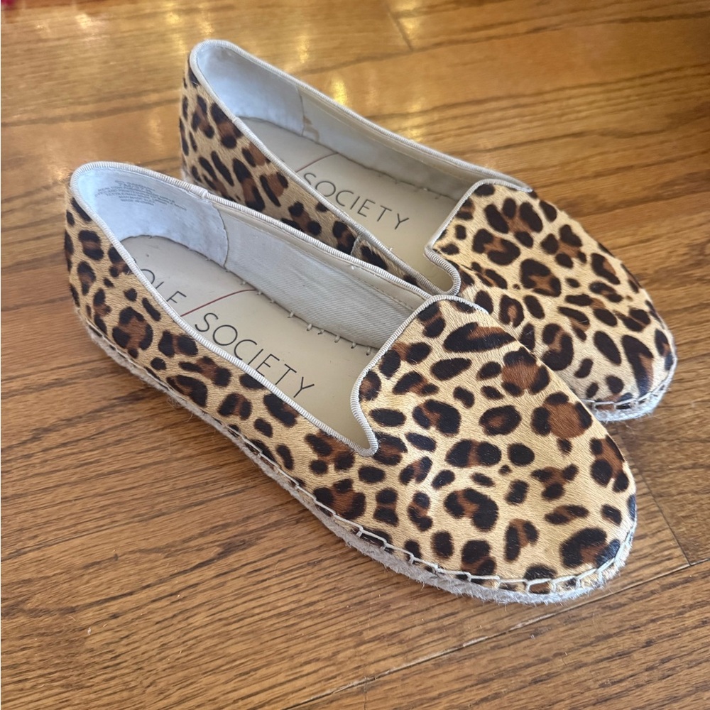 Sole Society Leopard Espadrilles